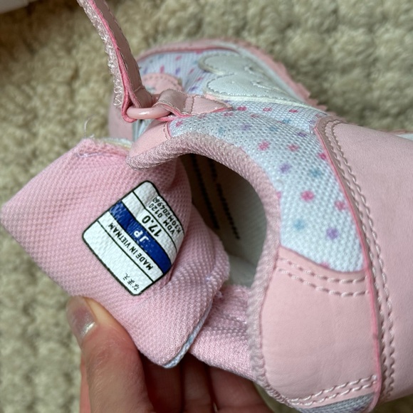 Mikihouse X Mixuno Kid’s Pink Polkadot Sneakers - Picture 2 of 8
